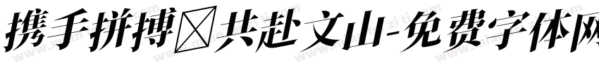 携手拼搏 共赴文山字体转换